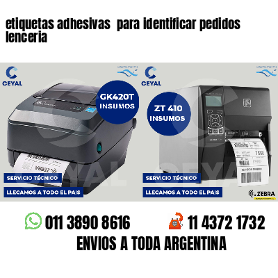 etiquetas adhesivas  para identificar pedidos lenceria