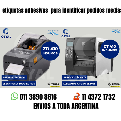 etiquetas adhesivas  para identificar pedidos medias