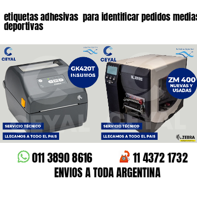 etiquetas adhesivas  para identificar pedidos medias deportivas