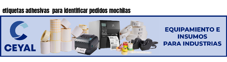 etiquetas adhesivas  para identificar pedidos mochilas