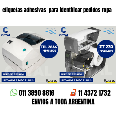 etiquetas adhesivas  para identificar pedidos ropa