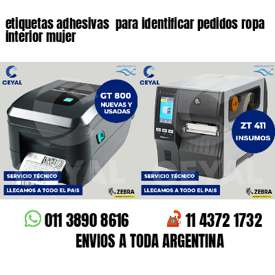 etiquetas adhesivas  para identificar pedidos ropa interior mujer