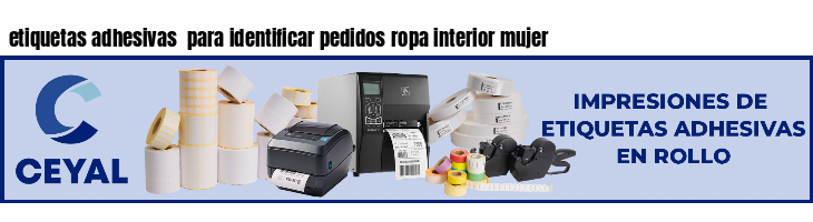 etiquetas adhesivas  para identificar pedidos ropa interior mujer