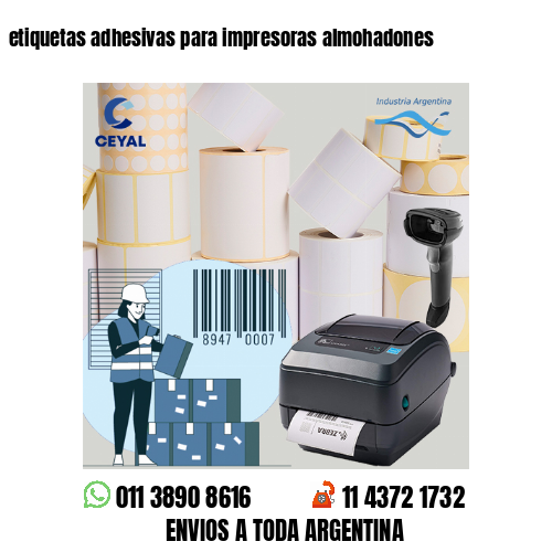 etiquetas adhesivas para impresoras almohadones