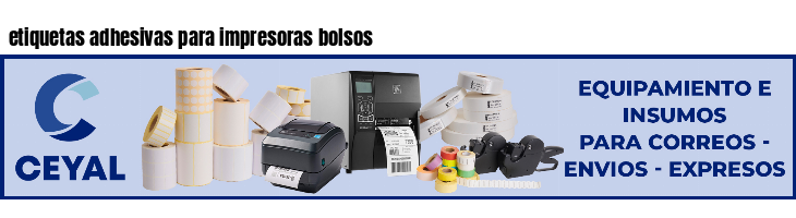 etiquetas adhesivas para impresoras bolsos