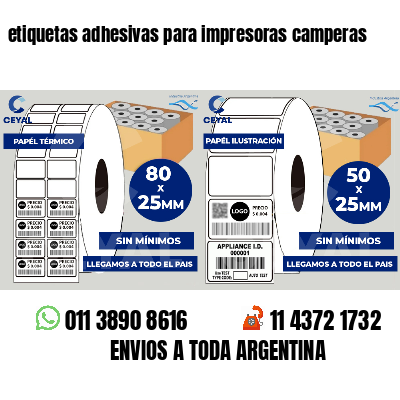 etiquetas adhesivas para impresoras camperas