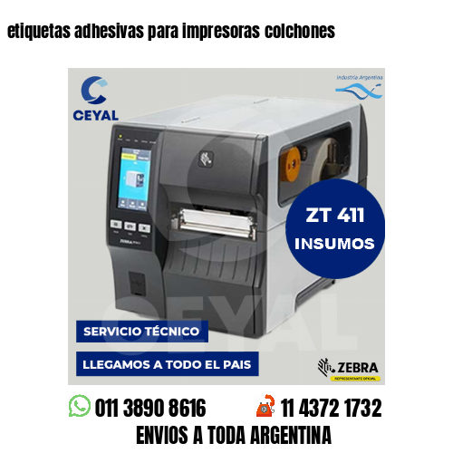 etiquetas adhesivas para impresoras colchones