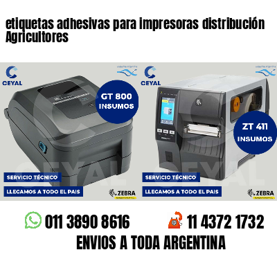 etiquetas adhesivas para impresoras distribución Agricultores
