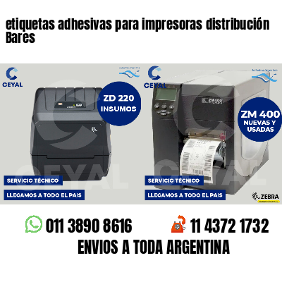 etiquetas adhesivas para impresoras distribución Bares