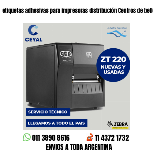 etiquetas adhesivas para impresoras distribución Centros de belleza