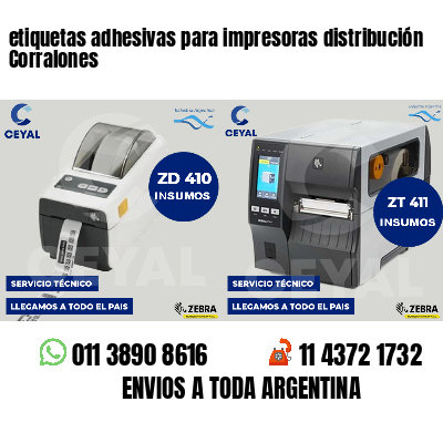 etiquetas adhesivas para impresoras distribución Corralones