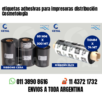 etiquetas adhesivas para impresoras distribución Cosmetología
