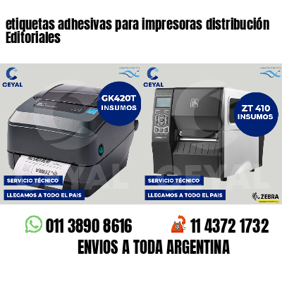 etiquetas adhesivas para impresoras distribución Editoriales