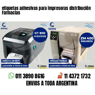 etiquetas adhesivas para impresoras distribución Farmacias