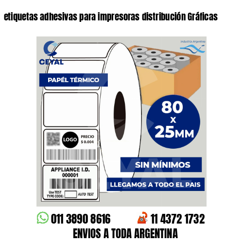 etiquetas adhesivas para impresoras distribución Gráficas