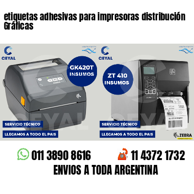 etiquetas adhesivas para impresoras distribución Gráficas