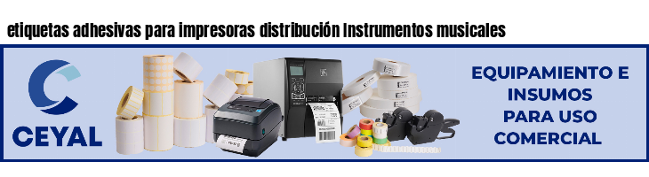 etiquetas adhesivas para impresoras distribución Instrumentos musicales