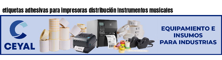 etiquetas adhesivas para impresoras distribución Instrumentos musicales