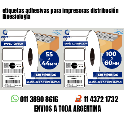 etiquetas adhesivas para impresoras distribución Kinesiología