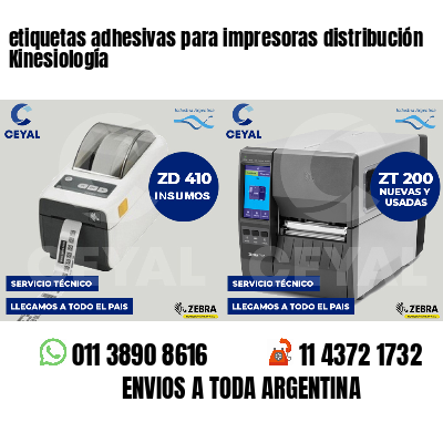 etiquetas adhesivas para impresoras distribución Kinesiología