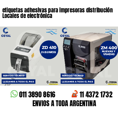 etiquetas adhesivas para impresoras distribución Locales de electrónica