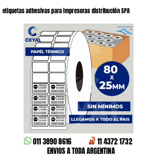 etiquetas adhesivas para impresoras distribución SPA