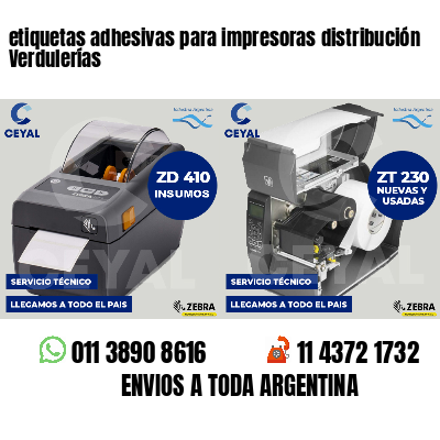 etiquetas adhesivas para impresoras distribución Verdulerías