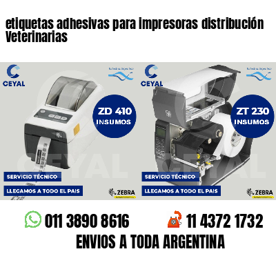 etiquetas adhesivas para impresoras distribución Veterinarias