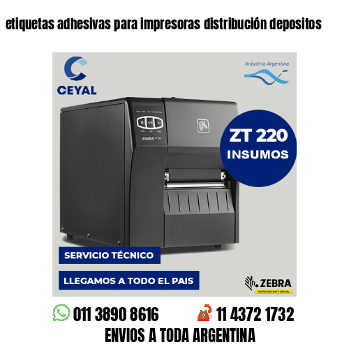 etiquetas adhesivas para impresoras distribución depositos