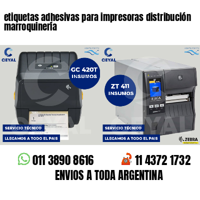 etiquetas adhesivas para impresoras distribución marroquinería