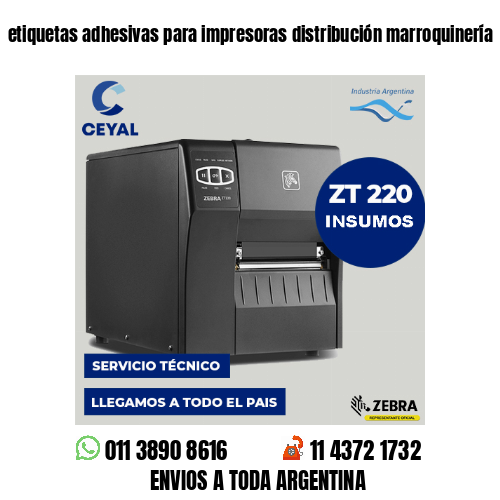 etiquetas adhesivas para impresoras distribución marroquinería
