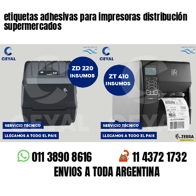 etiquetas adhesivas para impresoras distribución supermercados