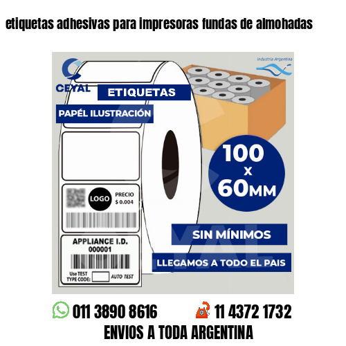 etiquetas adhesivas para impresoras fundas de almohadas