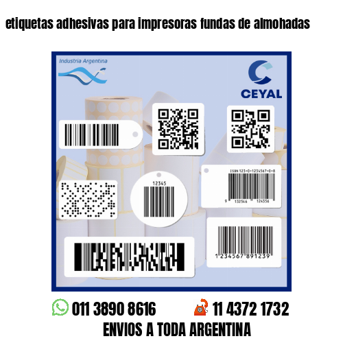 etiquetas adhesivas para impresoras fundas de almohadas