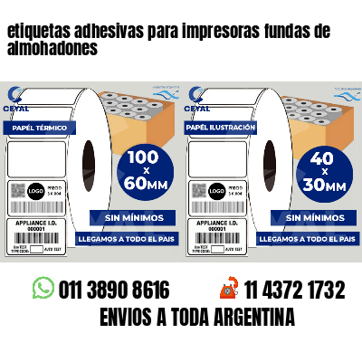 etiquetas adhesivas para impresoras fundas de almohadones
