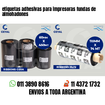etiquetas adhesivas para impresoras fundas de almohadones