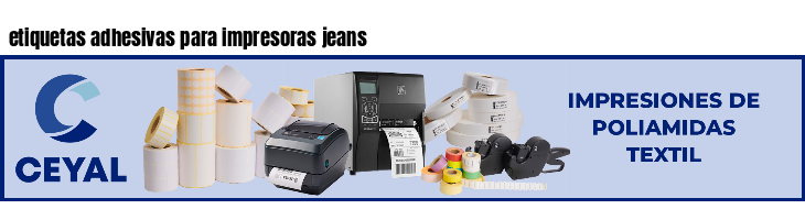 etiquetas adhesivas para impresoras jeans