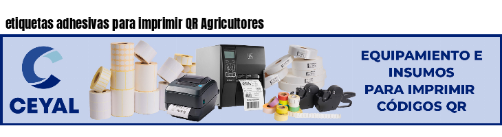 etiquetas adhesivas para imprimir QR Agricultores