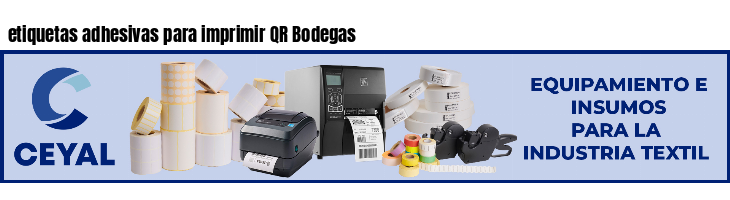 etiquetas adhesivas para imprimir QR Bodegas