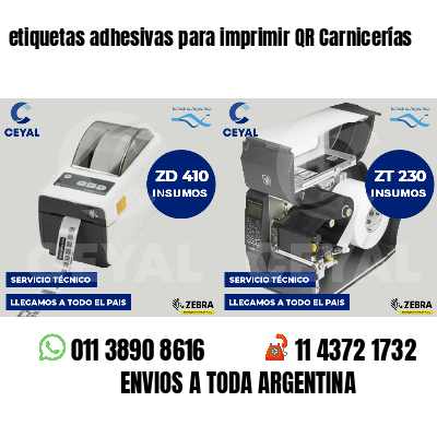 etiquetas adhesivas para imprimir QR Carnicerías