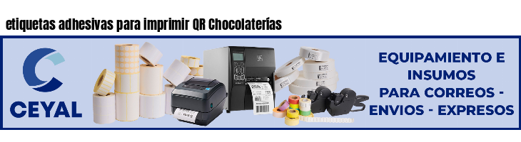 etiquetas adhesivas para imprimir QR Chocolaterías