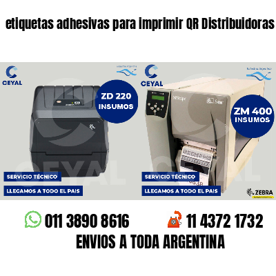 etiquetas adhesivas para imprimir QR Distribuidoras