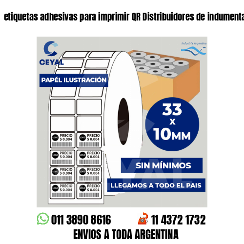 etiquetas adhesivas para imprimir QR Distribuidores de indumentaria