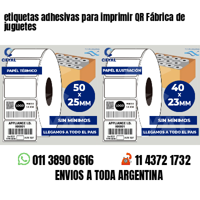 etiquetas adhesivas para imprimir QR Fábrica de juguetes