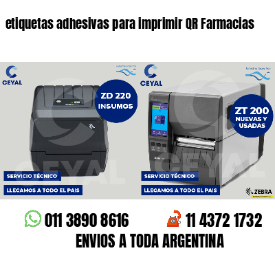 etiquetas adhesivas para imprimir QR Farmacias