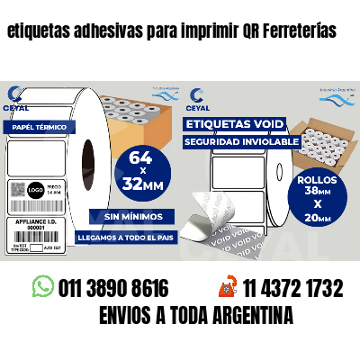 etiquetas adhesivas para imprimir QR Ferreterías