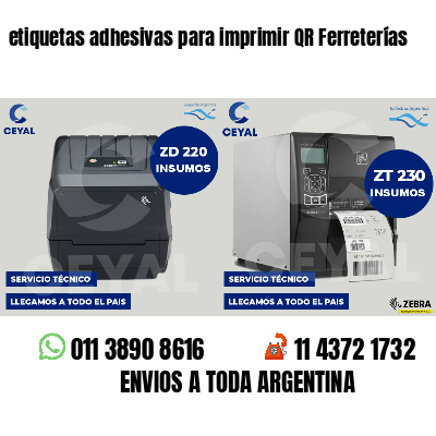 etiquetas adhesivas para imprimir QR Ferreterías