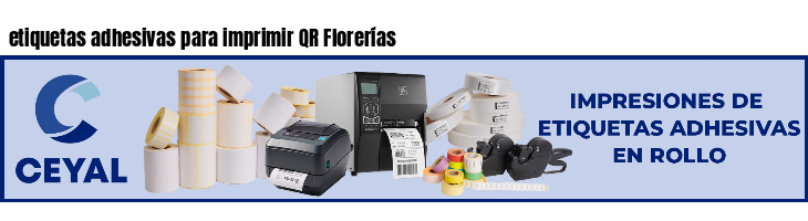 etiquetas adhesivas para imprimir QR Florerías