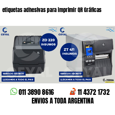 etiquetas adhesivas para imprimir QR Gráficas