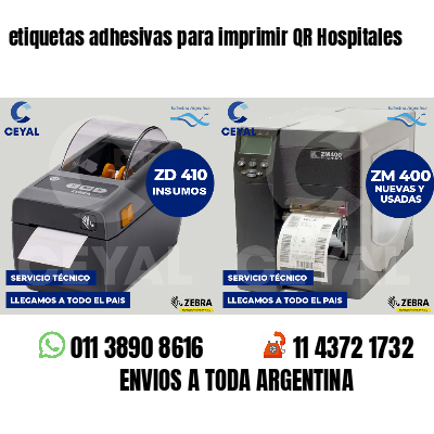 etiquetas adhesivas para imprimir QR Hospitales